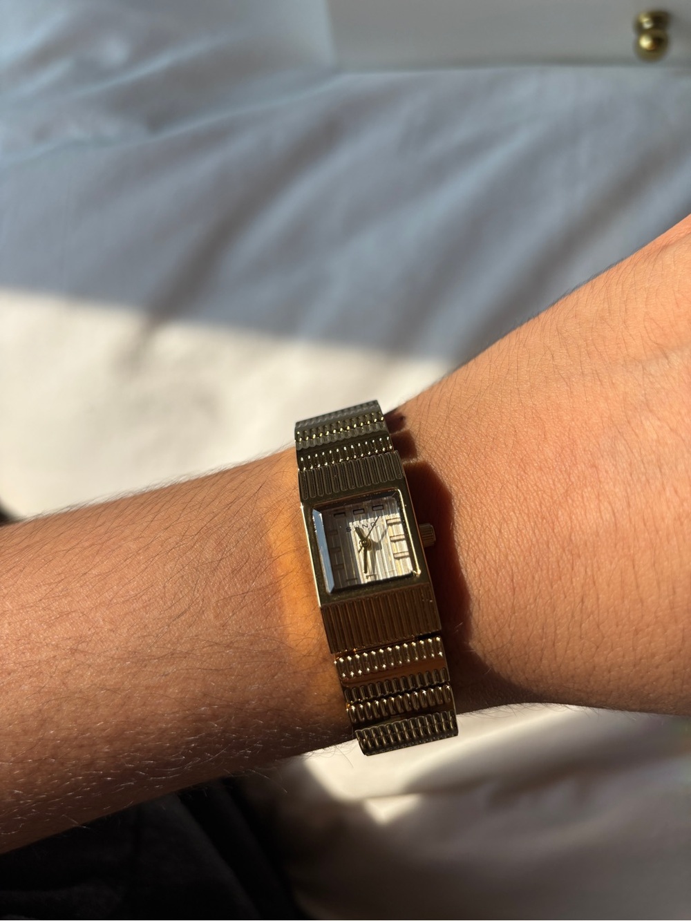 ALFRED SUNG Gold Tone Watch